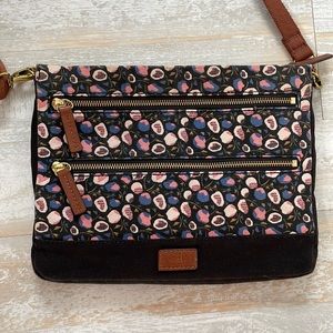 Fossil floral purse like new